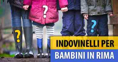 20 Indovinelli per bambini in rima