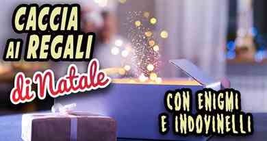 Caccia ai regali di Natale con indovinelli