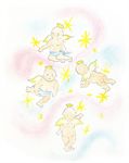 Immagini Natale - Angeli svolazzano gioiosi
