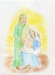 Sacra famiglia - Disegni per il Natale